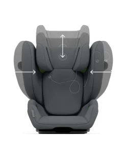 Cybex Seggiolini I Size-Seggiolino Auto Solution G I-Fix Monument Grey -