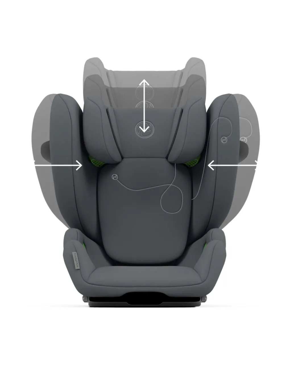 Cybex Seggiolini I Size-Seggiolino Auto Solution G I-Fix Monument Grey -