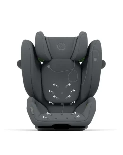 Cybex Seggiolini I Size-Seggiolino Auto Solution G I-Fix Monument Grey -