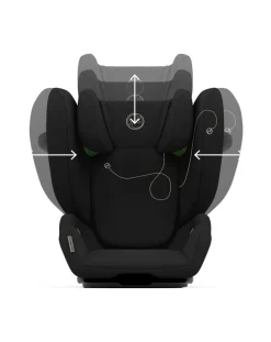 Cybex Seggiolini I Size-Seggiolino Auto Solution G I-Fix Moon Black -