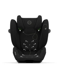 Cybex Seggiolini I Size-Seggiolino Auto Solution G I-Fix Moon Black -