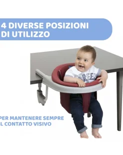 Chicco Seggiolini E Alzasedia-Seggiolino Da Tavolo 360 Red Passion -