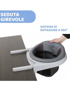 Chicco Seggiolini E Alzasedia-Seggiolino Da Tavolo 360 Stone -