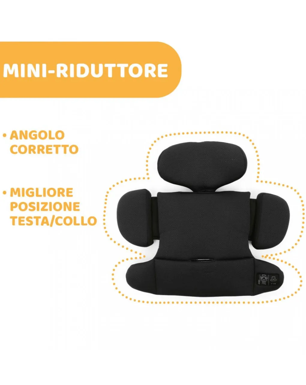 Chicco Gruppo 36 Kg-Seggiolino One Seat Black -