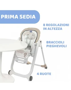 Chicco Seggioloni Pappa-Seggiolone Polly Progres5 Clouds