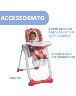 Chicco Seggioloni Pappa-Seggiolone Polly2Start Lion