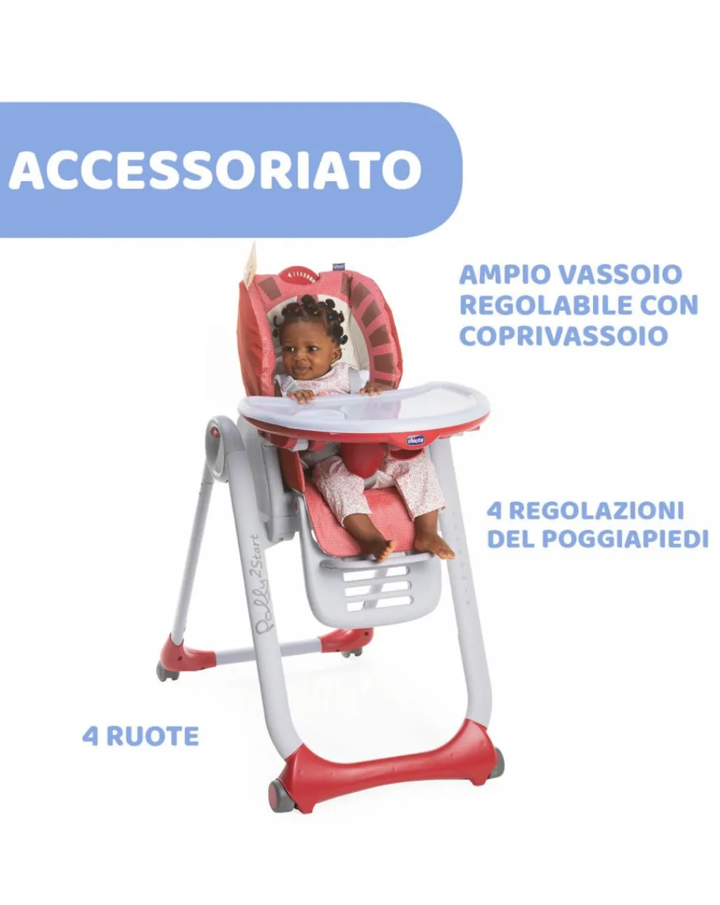 Chicco Seggioloni Pappa-Seggiolone Polly2Start Lion
