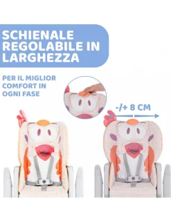 Chicco Seggioloni Pappa-Seggiolone Polly2Start Fancy Chicken