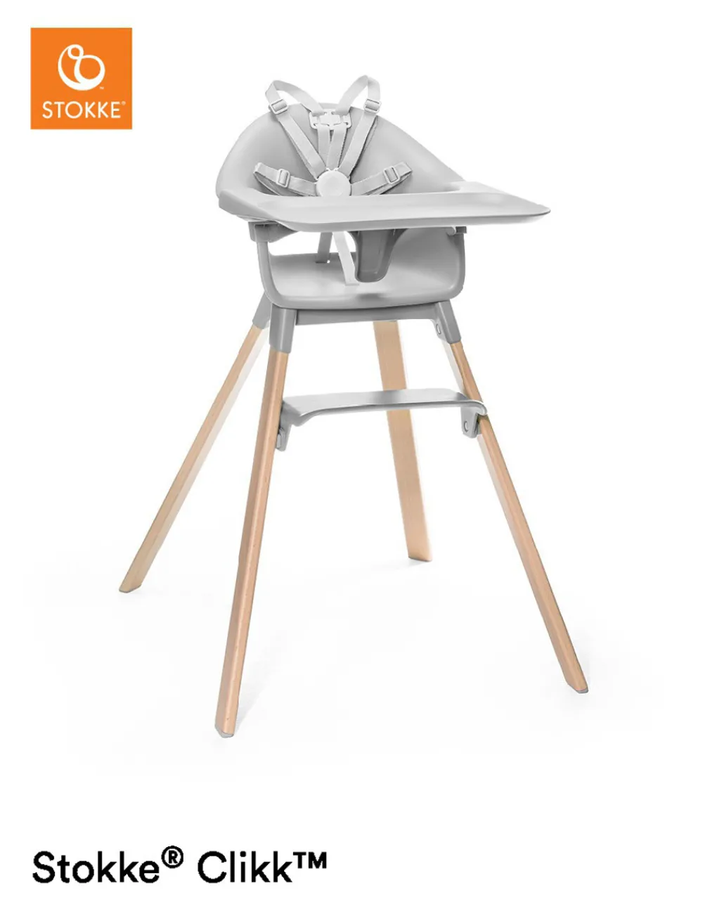 Stokke Seggioloni Pappa-Seggiolone ? Clikk? - Cloud Grey