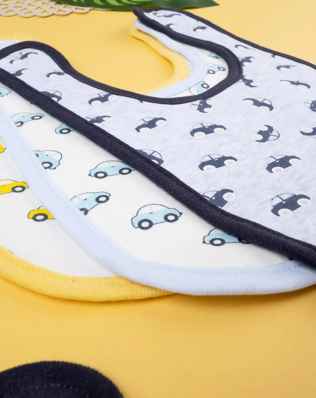 Prenatal Bavaglini-Set 7 Bavaglioli Interlock Fantasia