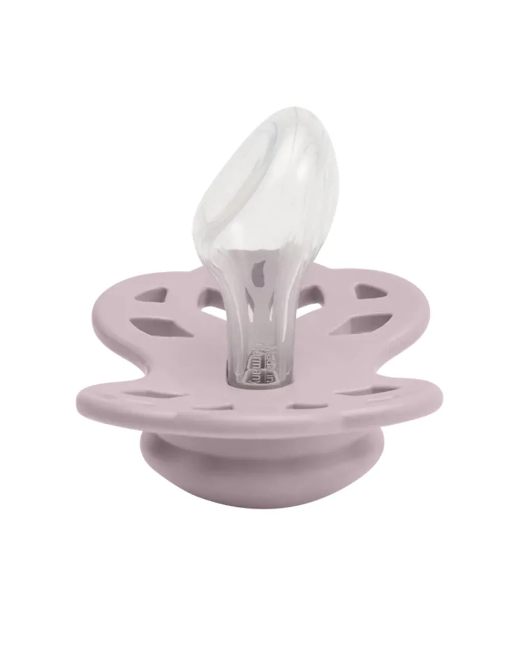 BIBS Succhietti-Set 2 Ciucci Tettarella Simmetrica In Silicone 6/18 Mesi - Colore Blossom/Dusky Lilac -