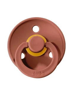 BIBS Succhietti-Set 2 Ciucci Tettarella Tonda In Gomma Naturale 6/18 Mesi - Colore Woodchuck E Hunter Green -