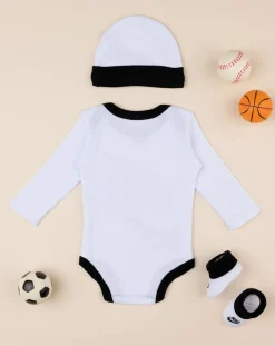 Nike Abiti Completi E Tutine-Set 3 Pezzi Cappellino + Body + Scarpe Bianco E Nero