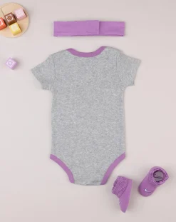 Nike Accessori Neonata-Set 3 Pezzi Neonata Fascetta + Body + Scarpe