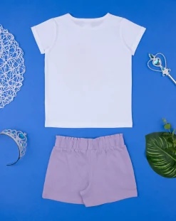 Prenatal Vestiti E Completi-Set Bambina T-Shirt + Shorts "Sirenetta”