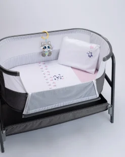Prenatal Lenzuola E Trapunte-Set Culla Girl "Panda”