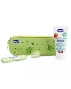 Chicco Primi Dentini-Set Dentale - Verde 12M+