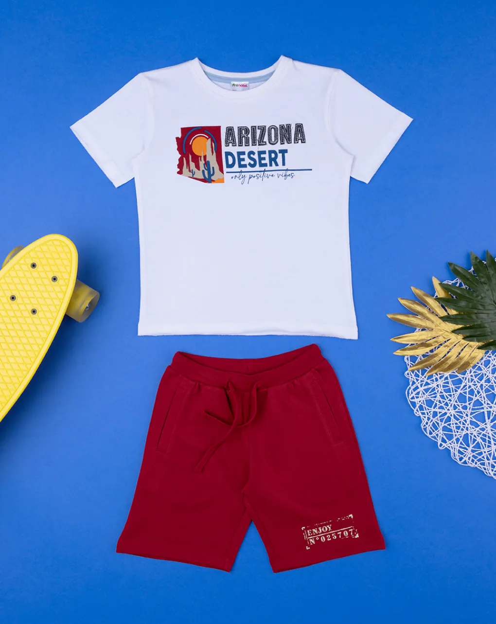 Prenatal Completi-Set Due Pezzi Bambino T-Shirt + Shorts