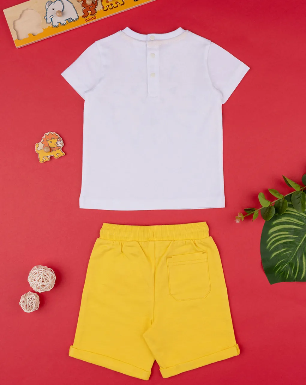 Prenatal Completi-Set Due Pezzi Bimbo T-Shirt + Shorts "Jungle”