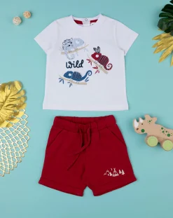 Prenatal Completi-Set Due Pezzi Bimbo T-Shirt + Felpa