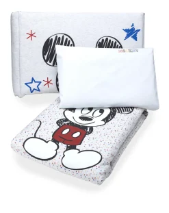 Prenatal Lenzuola E Trapunte-Set Letto 4 Pezzi In Cotone Stampa Mickey Mouse