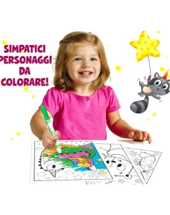 Crayola Giochi Creativi-Set Maxi Pagine Da Colorare Uni-Creatures E Pennarelli Lavabili - Mini Kids