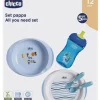 Chicco Piatti E Posate-Set Pappa 12M+ Azzurro