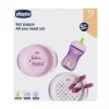 Chicco Piatti E Posate-Set Pappa 12M+ Rosa