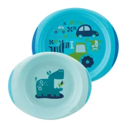 Chicco Piatti E Posate-Set Piatti 12M+ (B/N)
