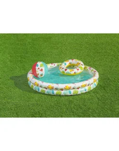 Bestway Piscine Braccioli E Salvagenti-Set Piscina Barriera Corallina A 2 Anelli 122×20 Cm -