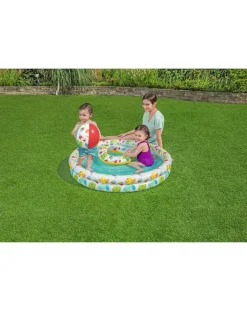 Bestway Piscine Braccioli E Salvagenti-Set Piscina Barriera Corallina A 2 Anelli 122×20 Cm -