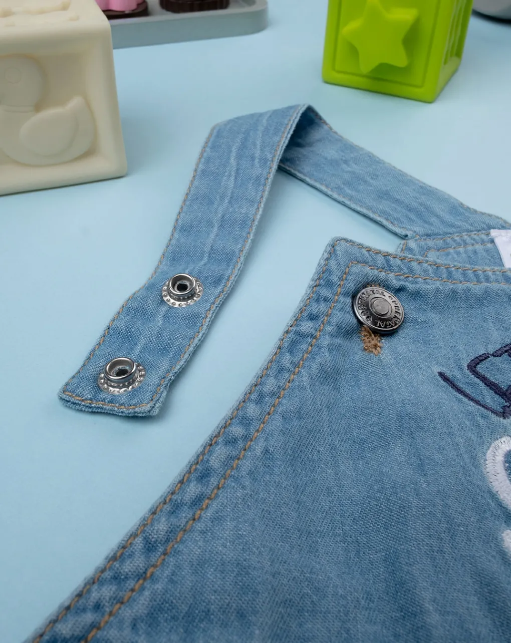 Prenatal Completi-Set T-Shirt + Salopette Bimbo Denim
