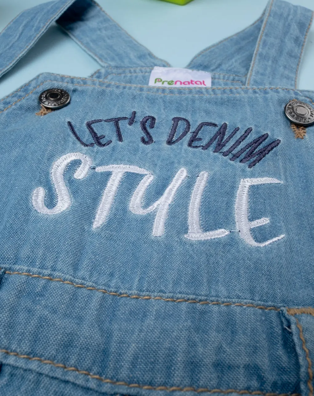 Prenatal Completi-Set T-Shirt + Salopette Bimbo Denim