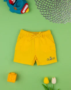 Prenatal Jeans Pantaloni E Salopette-Short Bermuda Bimbo Giallo