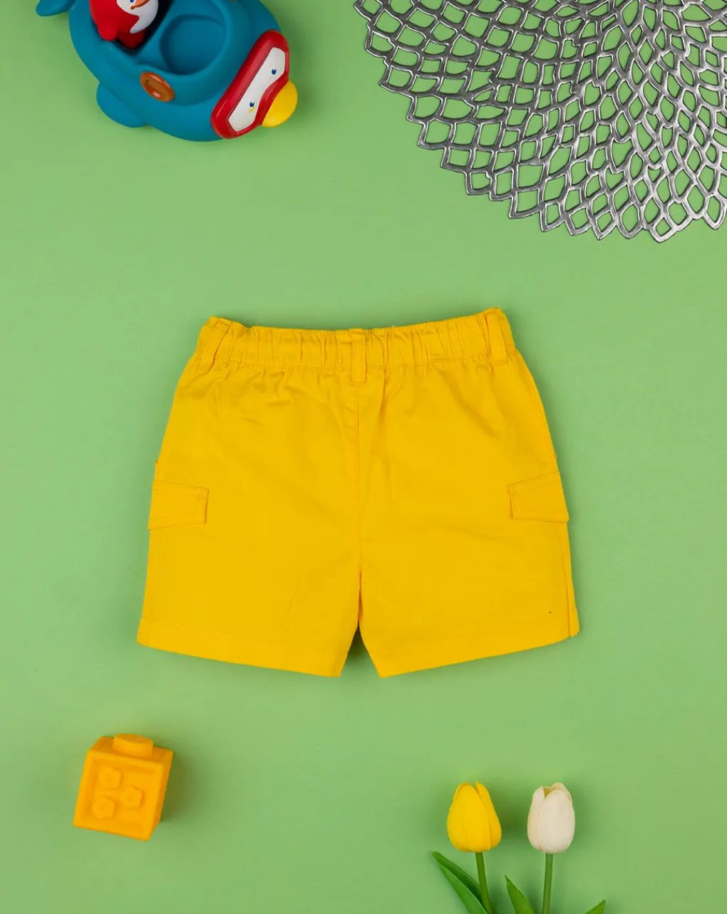 Prenatal Jeans Pantaloni E Salopette-Short Bermuda Bimbo Giallo