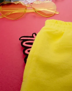 Prenatal Jeans Pantaloni E Salopette-Short Bimba French Terry Giallo