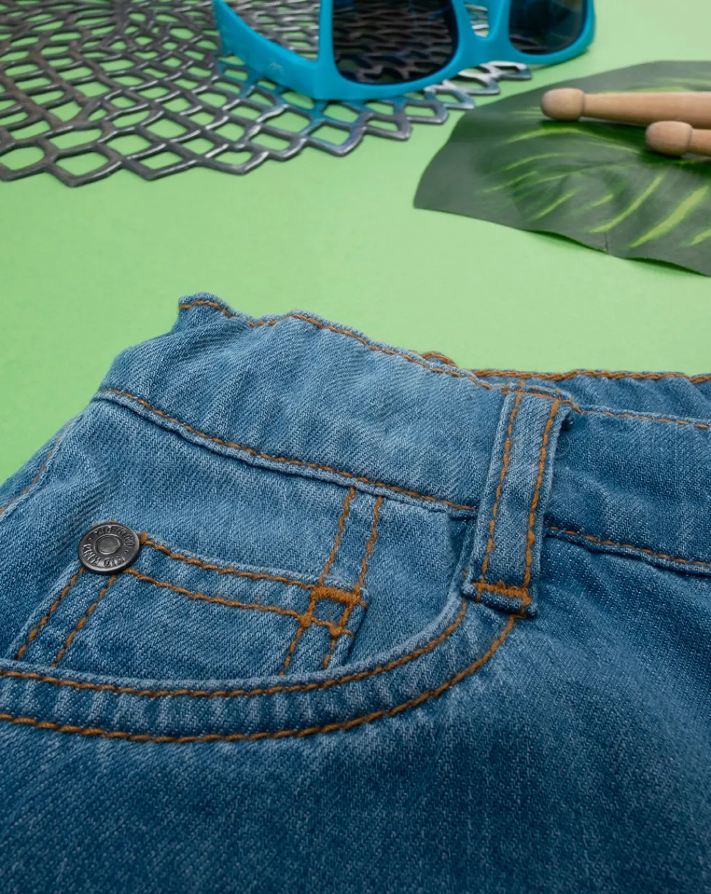 Prenatal Jeans Pantaloni E Salopette-Short Bimbo Blu Denim