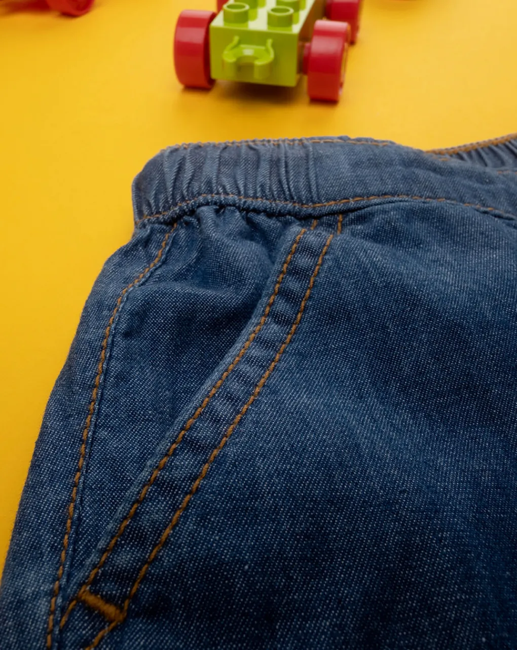 Prenatal Jeans Pantaloni E Salopette-Short Chambray Bimbo Denim