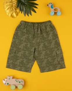 Prenatal Jeans Pantaloni E Salopette-Short French Terry Bimbo Verdi