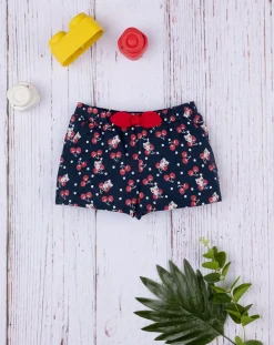 Prenatal Jeans Pantaloni E Salopette-Short Jersey Bimba Blu/Rosso