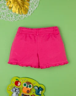 Prenatal Jeans Pantaloni E Salopette-Short Jersey Bimba Rosa