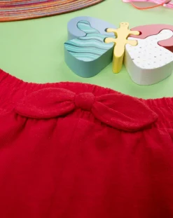 Prenatal Jeans Pantaloni E Salopette-Short Jersey Bimba Rosso