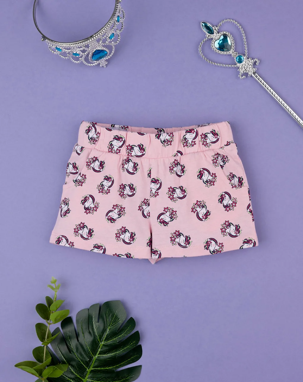 Prenatal Jeans Pantaloni E Salopette-Short Jersey Bimba "Unicorni”
