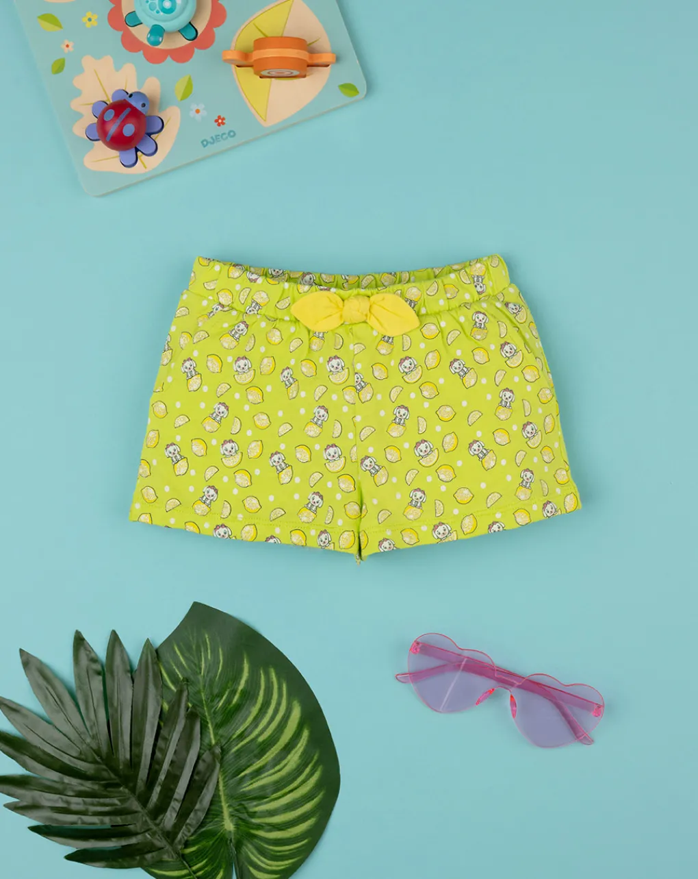Prenatal Jeans Pantaloni E Salopette-Short Jersey Bimba Verde