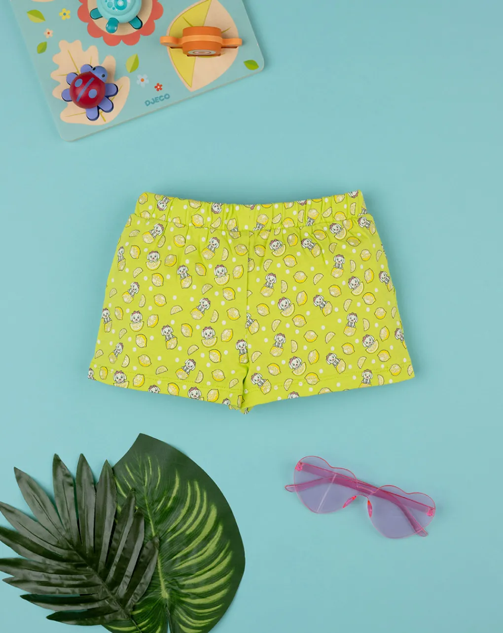 Prenatal Jeans Pantaloni E Salopette-Short Jersey Bimba Verde