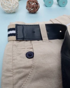 Prenatal Jeans Pantaloni E Salopette-Short Lino Bimbo Beige