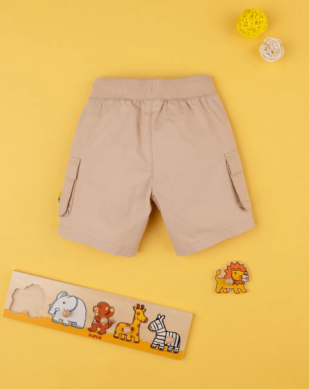 Prenatal Jeans Pantaloni E Salopette-Short Popeline Bimbo Beige