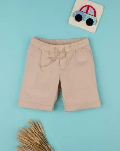 Prenatal Jeans Pantaloni E Salopette-Short Popeline Bimbo Beige