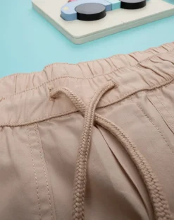 Prenatal Jeans Pantaloni E Salopette-Short Popeline Bimbo Beige