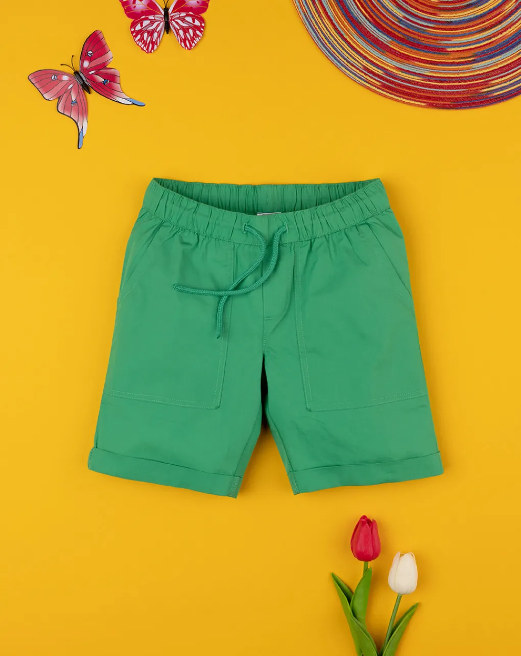 Prenatal Jeans Pantaloni E Salopette-Short Popeline Bimbo Verde